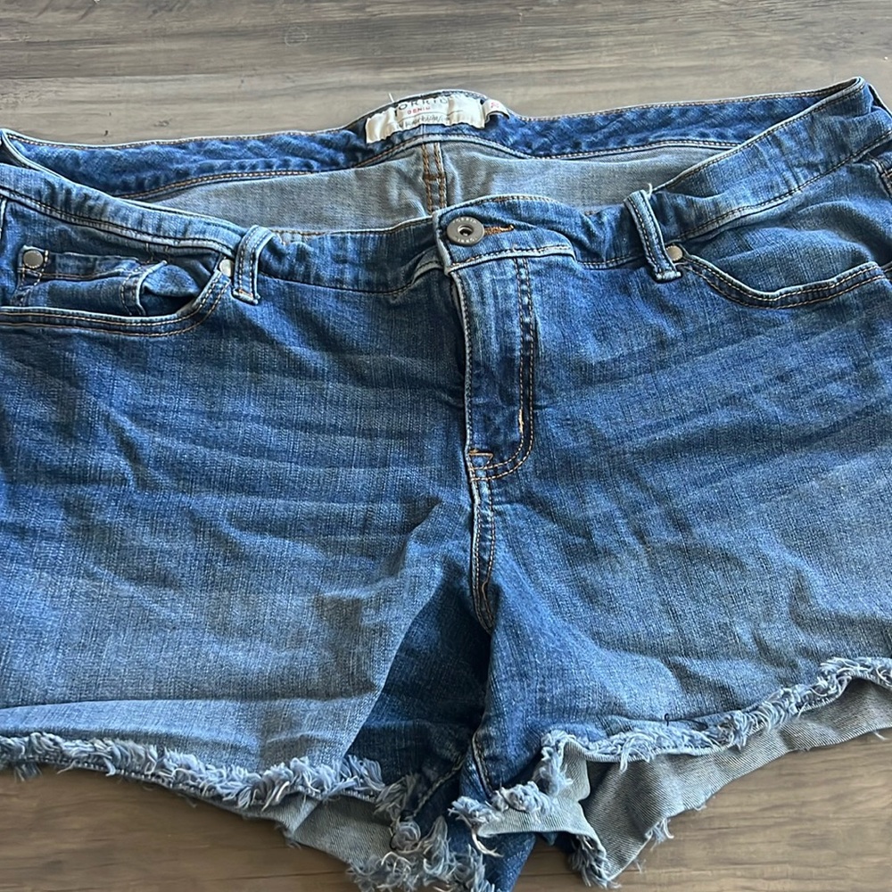 Denim shorts